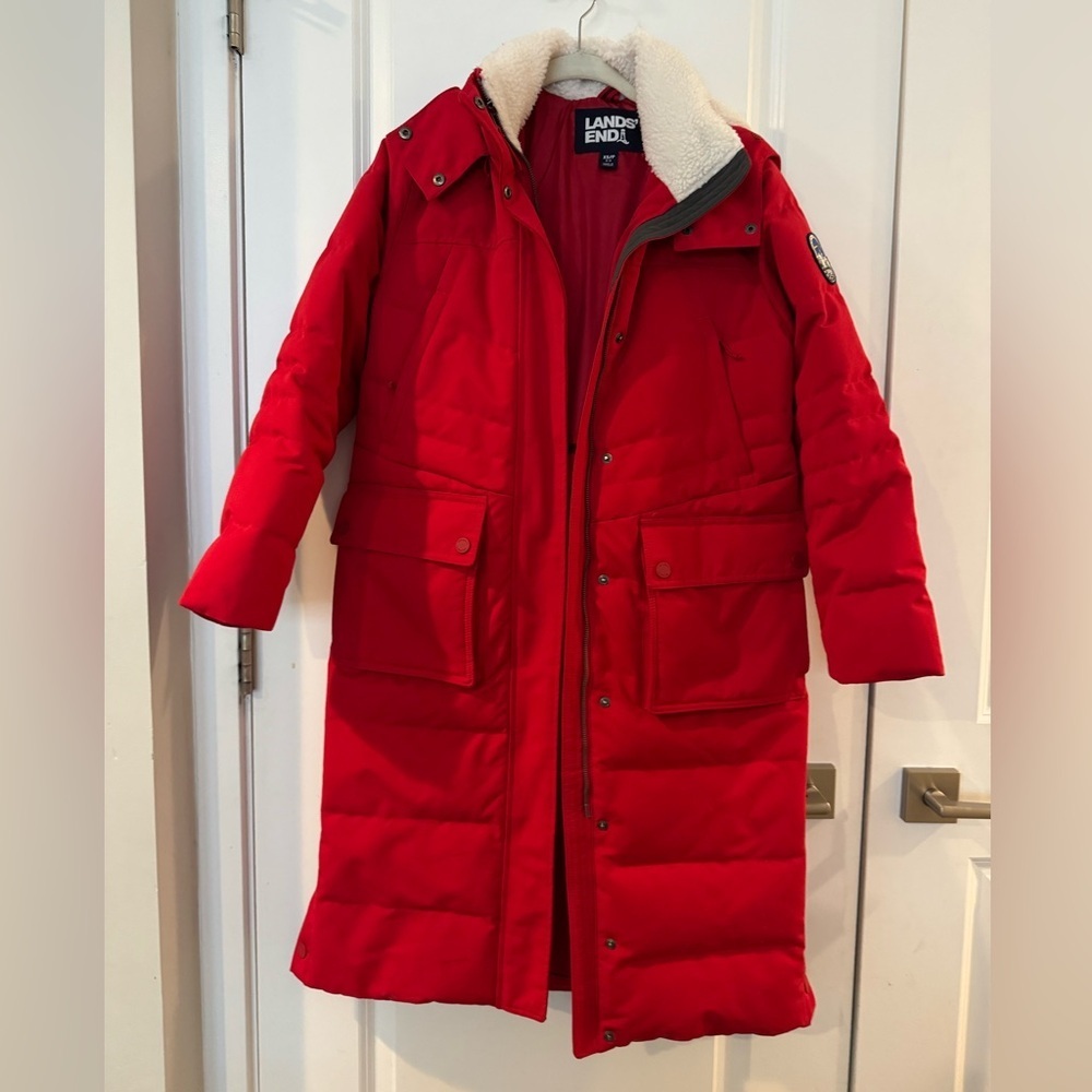 Lands’ End Women's Expedition Waterproof Winter Maxi Down Coat